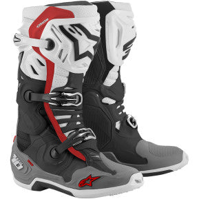 ALPINESTARS(MX) Tech 10 Supervented Boots - Black/White/Gray/Red