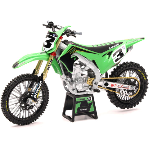 NEW-RAY 1:12 SCALE FACTORY KAWASAKI ELI TOMAC #3 BONUS #1 STICKER