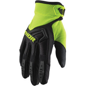 THOR Spectrum Gloves - Black/Acid