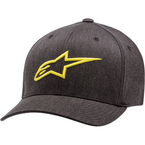 ALPINESTARS (CASUALS) Ageless Curve Hat - Charcoal/Hi Vis Yellow