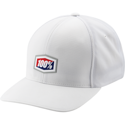 100% Contact Flexfit® Hat - White - Large/XL 20069-000-18