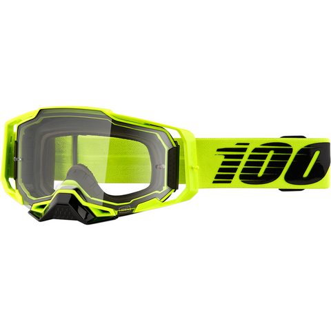 100% Armega Goggles - Nuclear Citrus - Clear 50700-356-02 - Trailhead Powersports a Mines and Meadows, LLC Company