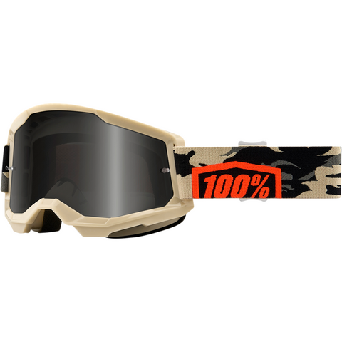 100% Strata 2 Sand Goggles - Kombat - Smoke 50422-102-10 - Trailhead Powersports a Mines and Meadows, LLC Company
