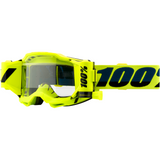 100% Accuri 2 Forecast Goggles - Fluo Yellow - Clear 50221-901-04 - Trailhead Powersports a Mines and Meadows, LLC Company