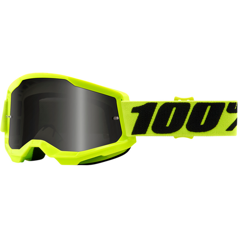 100% Strata 2 Sand Goggles - Yellow - Smoke 50422-102-04 - Trailhead Powersports a Mines and Meadows, LLC Company
