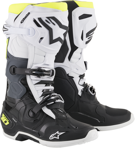 ALPINESTARS(MX) Tech 10 Boots - Black/White/Yellow