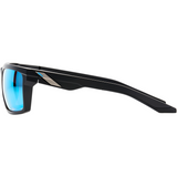 100% Daze Sunglasses - Matte Black - Blue Mirror 61030-019-75