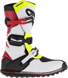 ALPINESTARS(MX) Tech-T Boots - White/Red/Yellow Fluorescent/Black