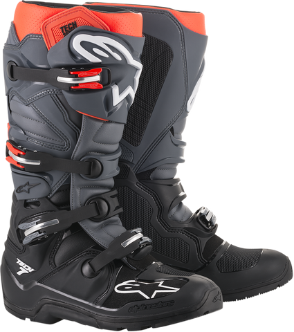ALPINESTARS(MX) Tech 7 Enduro Boots - Black/Red/Gray