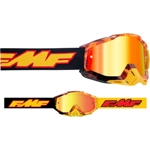 FMF VISION Youth PowerBomb Goggles - Spark - Red Mirror F-50300-251-06