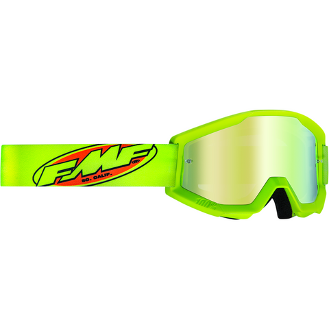 FMF VISION Youth PowerCore Goggles - Core - Yellow - Gold Mirror F-50500-259-04