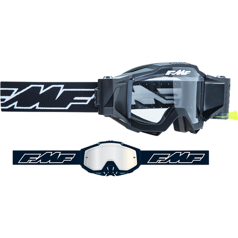 FMF VISION Youth PowerBomb Film System Goggles - Rocket - Black - Clear F-50320-901-01