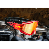 FMF VISION Youth PowerCore Goggles - Flame - Red - Red Mirror F-50500-251-03
