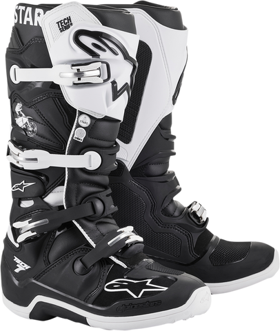 ALPINESTARS(MX) Limited Edition Tech 7 Dialed Boots - Black/White