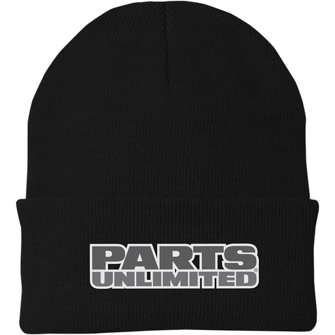 THROTTLE THREADS Parts Unlimited Beanie - Fleece - Black PSU30H90BK