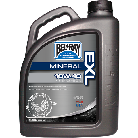 BEL-RAY EXL 4T Mineral Oil - 10W40 - 4 L 99090-B4LW