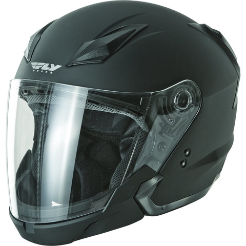 FLY RACING TOURIST SOLID HELMET MATTE BLACK