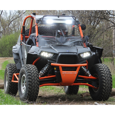 KLOCK WERKS Flare Windshield - Dark Smoke - 2016-2018 RZR XP KW05-01-0425-DS