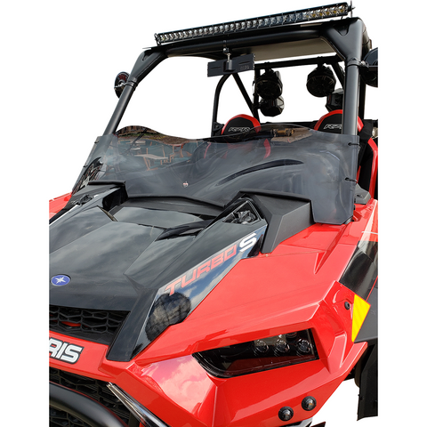 KLOCK WERKS Flare Windshield - Dark Smoke - 2018-2020 RZR KW05-01-0531-DS