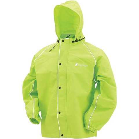 FROGG TOGGS Road Toad Rain Jacket - Hi-Viz Green