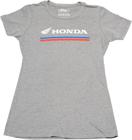 FACTORY EFFEX-APPAREL Women's Honda Stripes T-Shirt - Gray
