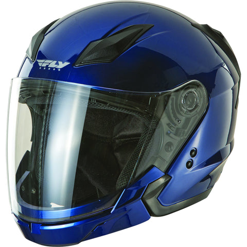 FLY RACING TOURIST SOLID HELMET BLUE