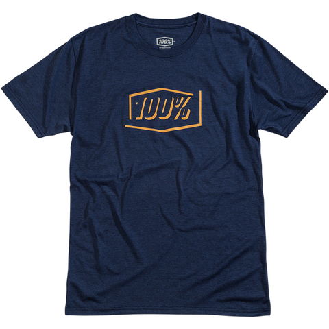 100% Tech Phantom T-Shirt - Heather Navy