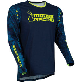 MOOSE RACING SOFT-GOODS Agroid Jersey - Navy/Hi-Viz