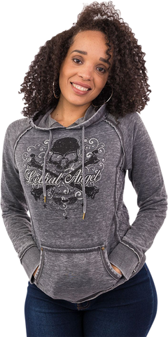 LETHAL THREAT Women's Immortal Hoodie - Gray