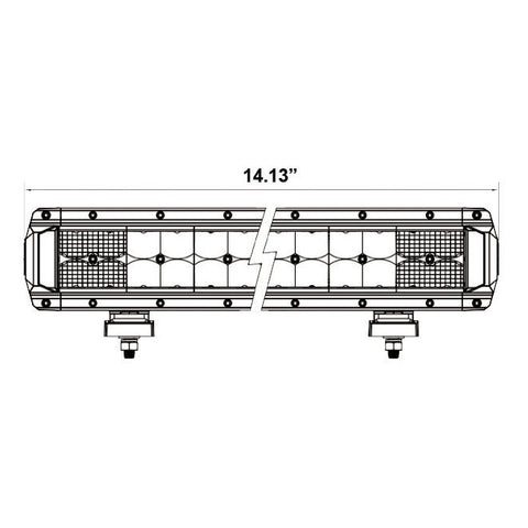 LED Bar 14" Dual Row - Trailhead Powersports a Mines and Meadows, LLC Company