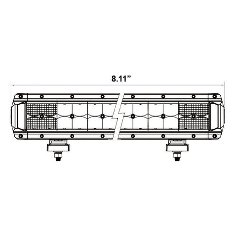 LED Bar 8" Dual Row - Trailhead Powersports a Mines and Meadows, LLC Company