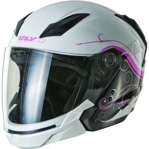 FLY RACING TOURIST CIRRUS HELMET WHITE/PINK