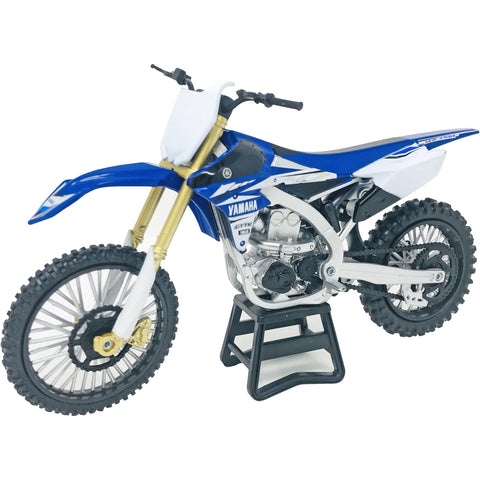 NEW-RAY REPLICA 1:12 RACE BIKE 17 YAMAHA YZ450F BLUE