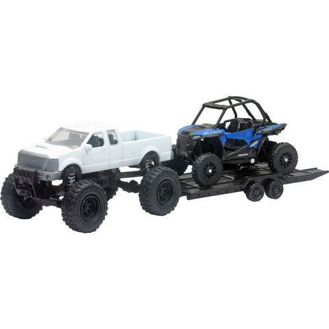 NEW-RAY REPLICA 4X4 TRUCK/UTV PICK-UP TRUCK/POL RZR