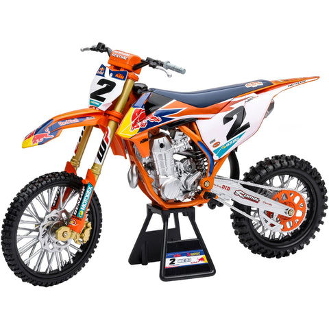 NEW-RAY 1:6 SCALE RED BULL KTM COOPER WEBB #2 WITH #1 STICKER PLATE