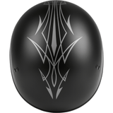 GMAX HH-65 Half Helmet Pin Naked Matte Black/Dark Silver