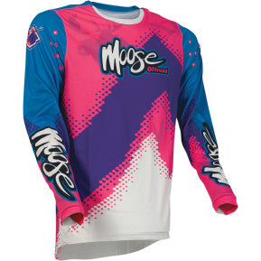 MOOSE RACING SOFT-GOODS Agroid Jersey - Pink/Blue/Purple