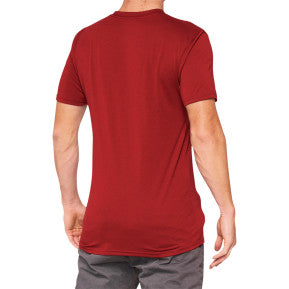 100% Searles Tech T-Shirt - Brick