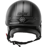 GMAX HH-65 Half Helmet Full Dressed Twin Matte Black/Silver
