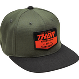 THOR Chevron Snapback Hat - Black/Military Green