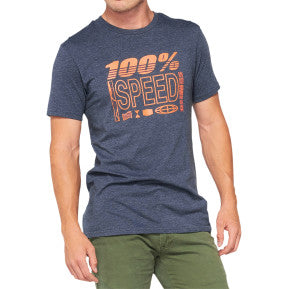 100% Trademark T-Shirt - Heather Navy