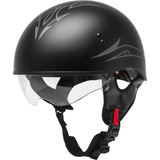 GMAX HH-65 Half Helmet Pin Naked Matte Black/Dark Silver