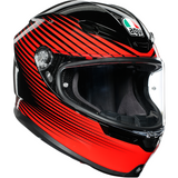 AGV K6 Helmet - Rush - Black/Red