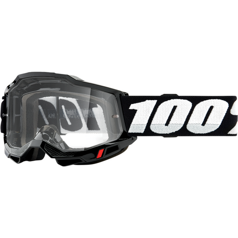 100% Accuri 2 Goggles - Black - Clear 50221-101-01 - Trailhead Powersports a Mines and Meadows, LLC Company