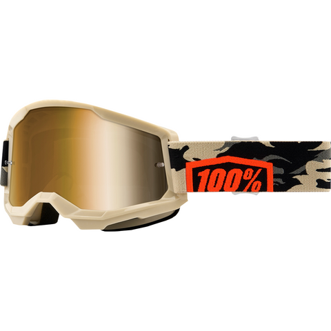 100% Strata 2 Goggles - Kombat - True Gold 50421-253-10 - Trailhead Powersports a Mines and Meadows, LLC Company