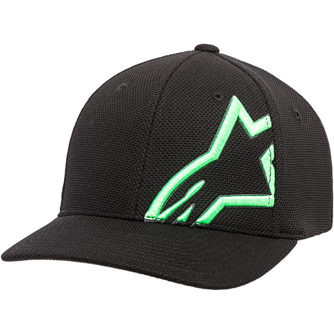 ALPINESTARS (CASUALS) Corporate Stretch Mesh Hat - Black/Green