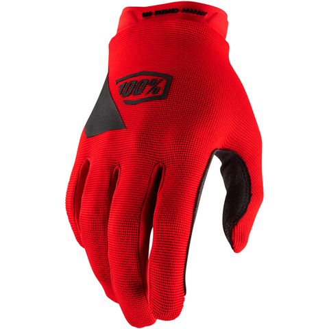 100% Youth Ridecamp Gloves - Red