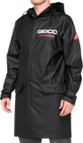100% Geico™ Hooded Raincoat Slicker - Black
