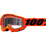 100% Accuri 2 Enduro Goggles - Neon Orange - Clear 50221-501-05 - Trailhead Powersports a Mines and Meadows, LLC Company