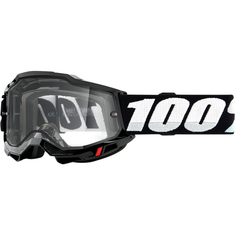 100% Accuri 2 Enduro Goggles - Black - Clear 50221-501-01 - Trailhead Powersports a Mines and Meadows, LLC Company